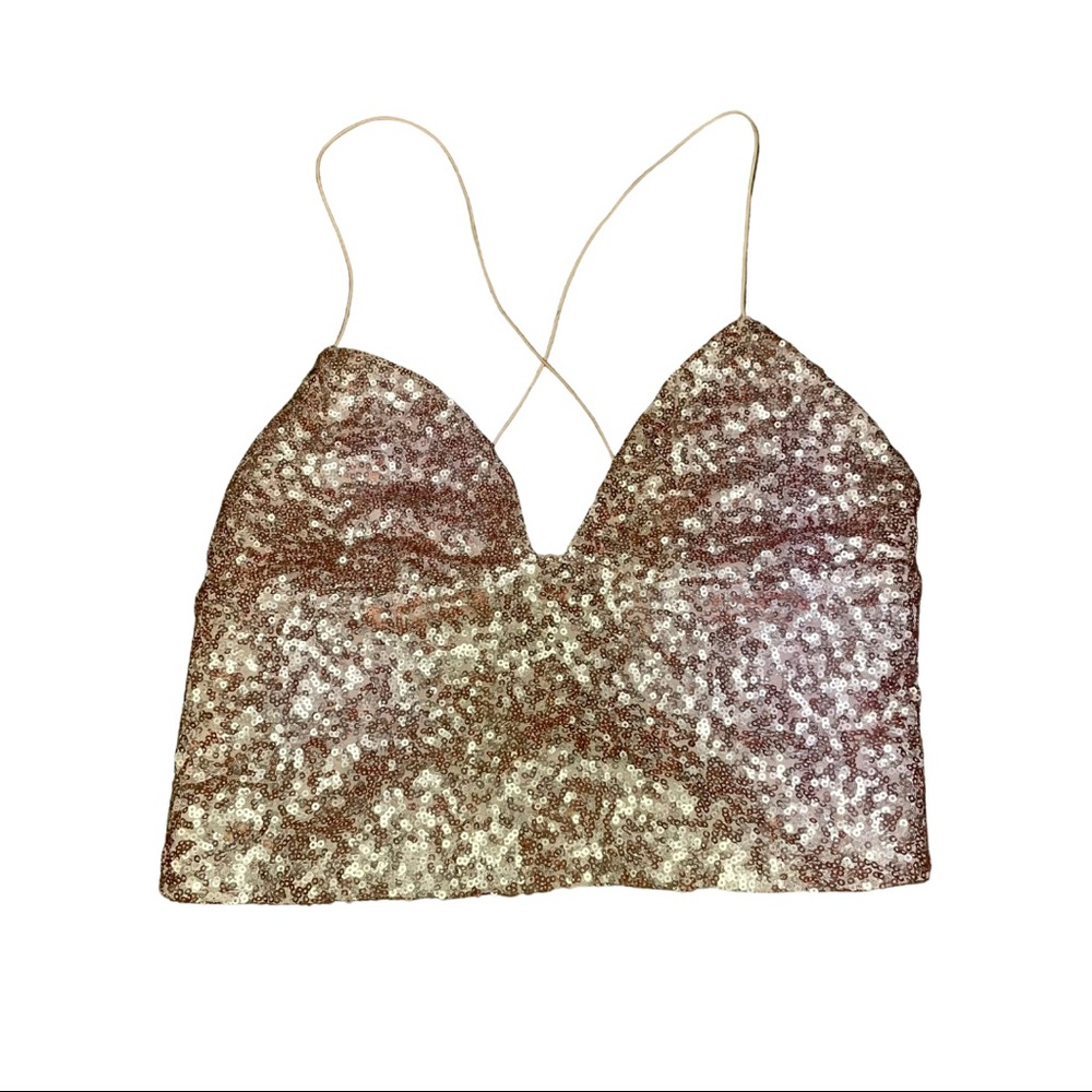 Urban Outfitters sparkly sequin tank top